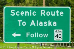 The intersection of Trans-Canada 16 and Alberta 40