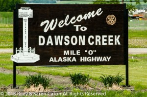 Start of the Alaska Highway