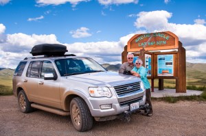 Stopped at the Arctic Circle, Yukon